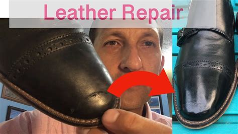 ripped leather shoe repair